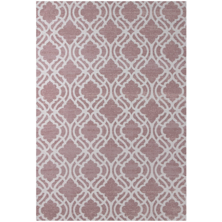 Ophelia & Co. Oxford Flatweave Pink Rug Wayfair.co.uk